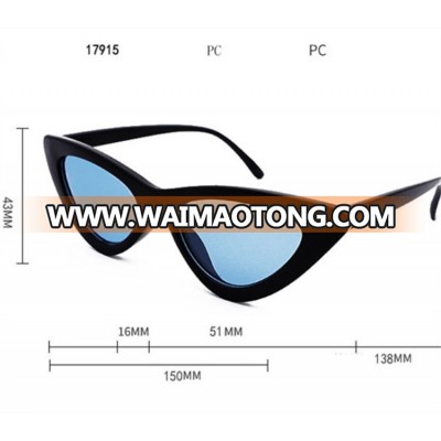 New Colored Lens Sexy Elegant Cat Eye Sunglasses Brand Designer Sun Glasses UV400 Protective Eyewear MK185